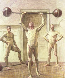 Pushing Weights with Two Arms, Number 3